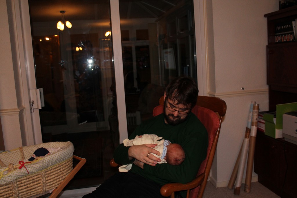 As promised, a photo of me with the baby